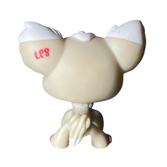 Littlest Pet Shop LPS Authentic Hasbro #1199 Chihuahua Dog Cream Brown Dot Eyes - Picture 3 of 8